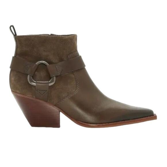 Vince Camuto Nenanie Pointed Toe Bootie Sable Size 7.5 NWT $179 MSRP - Picture 1 of 7